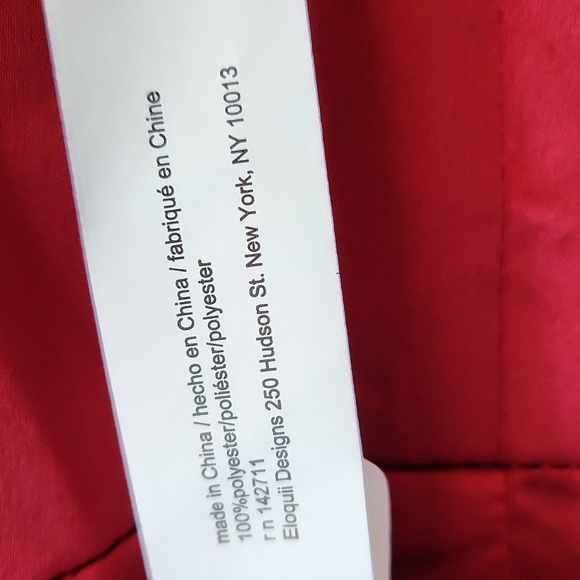 ELOQUII Satin Bishop Sleeve Wrap Dress Sz 16 Pearl Buttons on Sleeves Ruffle Hem - Picture 10 of 10